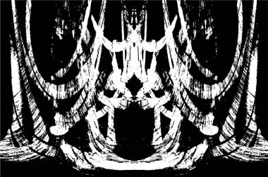 Bir duvarın siyah beyaz grunge dokusu 