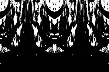 Bir duvarın siyah beyaz grunge dokusu 