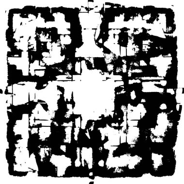 Bir duvarın siyah beyaz grunge dokusu 