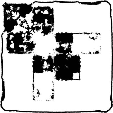 Bir duvarın siyah beyaz grunge dokusu 