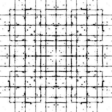 Bir duvarın siyah beyaz grunge dokusu 