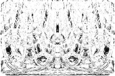 Grunge dikey olarak simetrik siyah beyaz doku. Tek renkli yıpranmış kaplama deseni. 