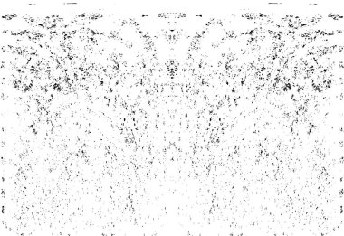 Grunge dikey olarak simetrik siyah beyaz doku. Tek renkli yıpranmış kaplama deseni. 