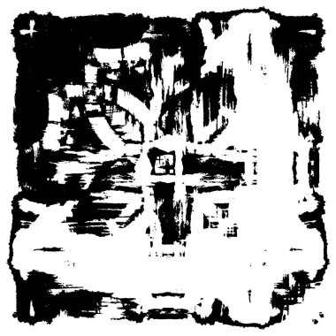 Eski grunge siyah ve beyaz eskimiş doku arka planı        