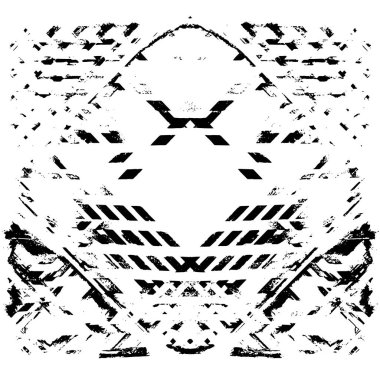 Gelecekçi soyut grunge geometrik modern desen 