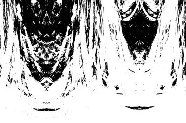 Kusursuz soyut siyah beyaz desen