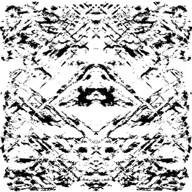 Soyut siyah-beyaz vektör arkaplanı. Tek renkli vintage yüzey           