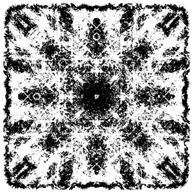 Soyut siyah-beyaz vektör arkaplanı. Tek renkli vintage yüzey           