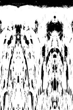 Soyut siyah-beyaz vektör arkaplanı. Tek renkli vintage yüzey           