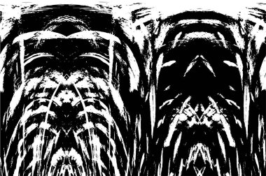 Soyut siyah-beyaz vektör arkaplanı. Tek renkli vintage yüzey           