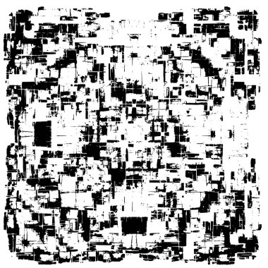 Soyut siyah-beyaz vektör arkaplanı. Tek renkli vintage yüzey           