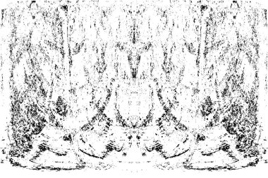 Grunge dikey olarak simetrik siyah beyaz doku. Tek renkli yıpranmış kaplama deseni. 