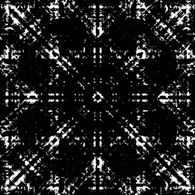 Soyut siyah-beyaz vektör arkaplanı. Tek renkli vintage yüzey           