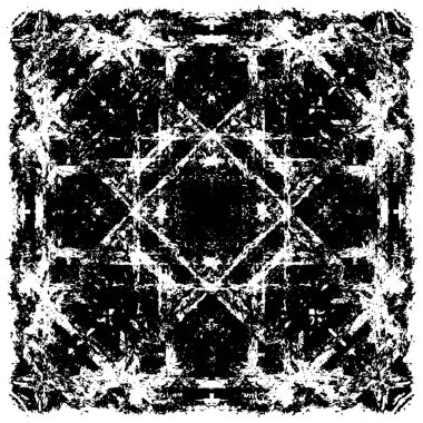 Soyut siyah-beyaz vektör arkaplanı. Tek renkli vintage yüzey           