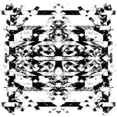 Soyut siyah-beyaz vektör arkaplanı. Tek renkli vintage yüzey           