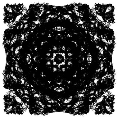 Soyut siyah-beyaz vektör arkaplanı. Tek renkli vintage yüzey           