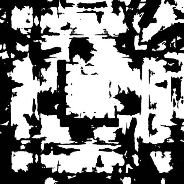 Soyut siyah-beyaz vektör arkaplanı. Tek renkli vintage yüzey           