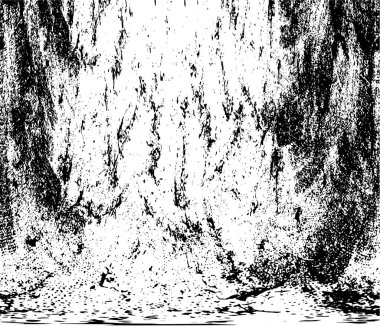 Soyut siyah-beyaz vektör arkaplanı. Tek renkli vintage yüzey           