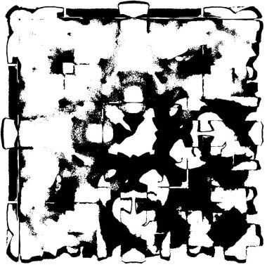 Soyut siyah-beyaz vektör arkaplanı. Tek renkli vintage yüzey           