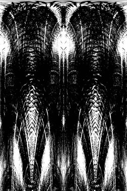 Soyut siyah-beyaz vektör arkaplanı. Tek renkli vintage yüzey           