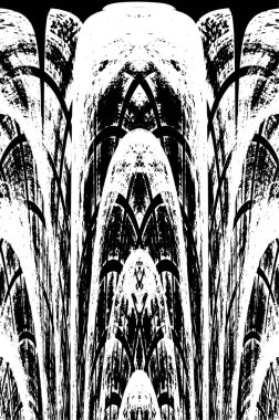 Soyut siyah-beyaz vektör arkaplanı. Tek renkli vintage yüzey           