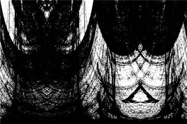 Soyut siyah-beyaz vektör arkaplanı. Tek renkli vintage yüzey           