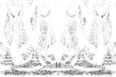 Grunge dikey olarak simetrik siyah beyaz doku. Tek renkli yıpranmış kaplama deseni. 