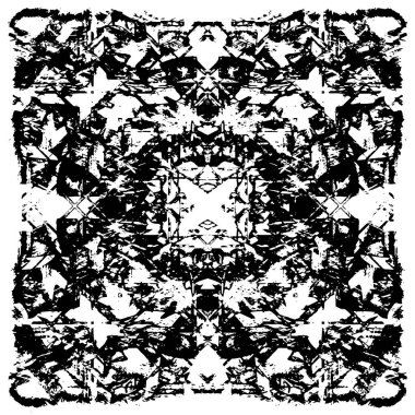 Soyut siyah-beyaz vektör arkaplanı. Tek renkli vintage yüzey           