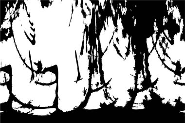 Soyut siyah-beyaz vektör arkaplanı. Tek renkli vintage yüzey           