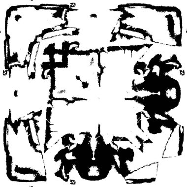 soyut siyah ve beyaz grunge geometrik modern desen