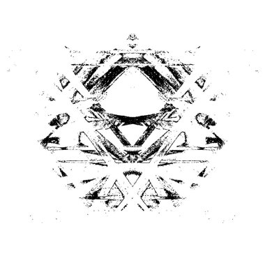 Gelecekçi soyut grunge geometrik modern desen 