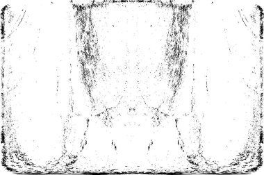 Grunge dikey olarak simetrik siyah beyaz doku. Tek renkli yıpranmış kaplama deseni. 