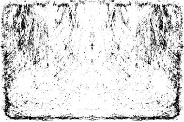 Grunge dikey olarak simetrik siyah beyaz doku. Tek renkli yıpranmış kaplama deseni. 