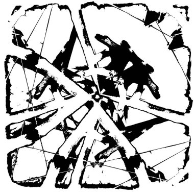 Soyut grunge arkaplanı. yaratıcı monokrom fon. vektör illüstrasyonu