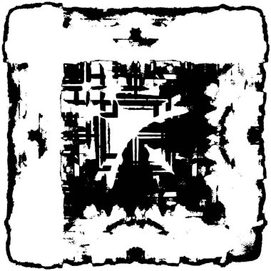 Soyut grunge arkaplanı. yaratıcı monokrom fon. vektör illüstrasyonu