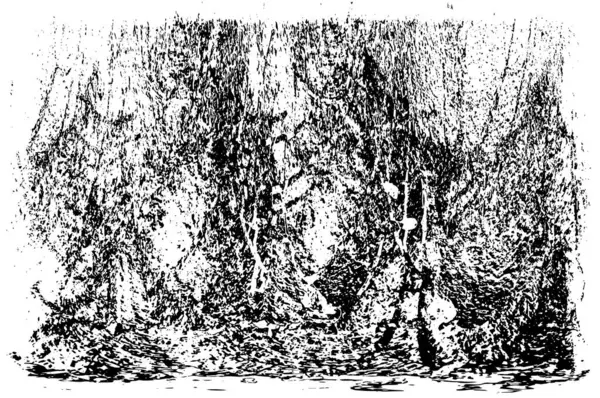 Bir duvarın siyah beyaz grunge dokusu 