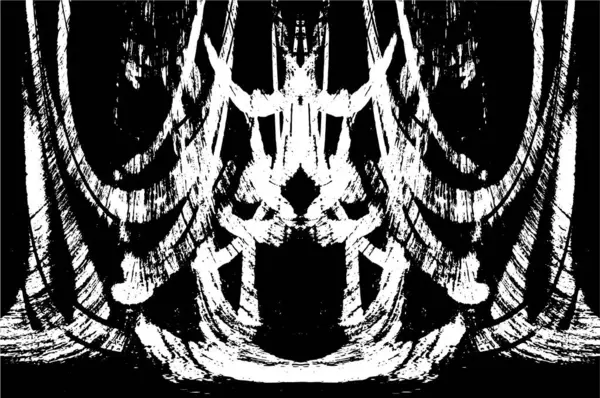 Bir duvarın siyah beyaz grunge dokusu 