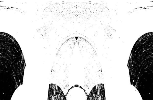 Grunge dikey olarak simetrik siyah beyaz doku. Tek renkli yıpranmış kaplama deseni. 