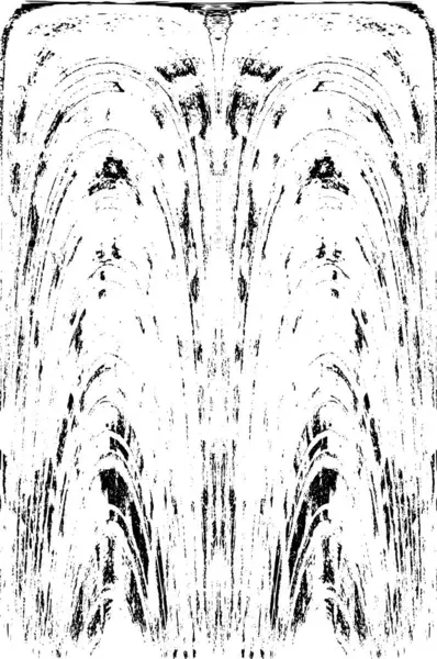 Grunge dikey olarak simetrik siyah beyaz doku. Tek renkli yıpranmış kaplama deseni. 