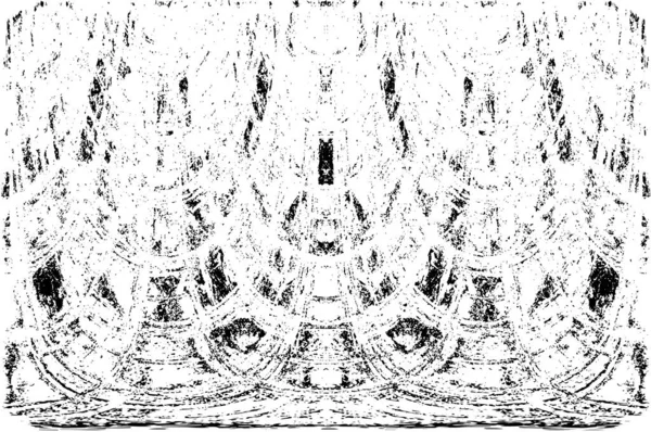 Grunge dikey olarak simetrik siyah beyaz doku. Tek renkli yıpranmış kaplama deseni. 