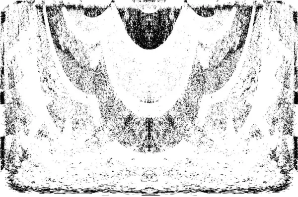 Grunge dikey olarak simetrik siyah beyaz doku. Tek renkli yıpranmış kaplama deseni. 