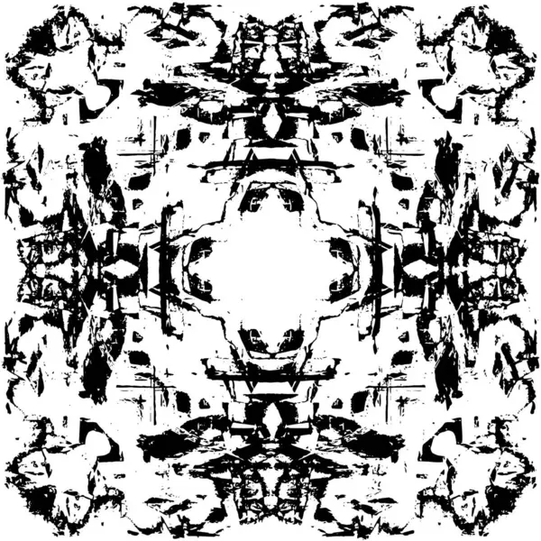 Soyut siyah-beyaz vektör arkaplanı. Tek renkli vintage yüzey           