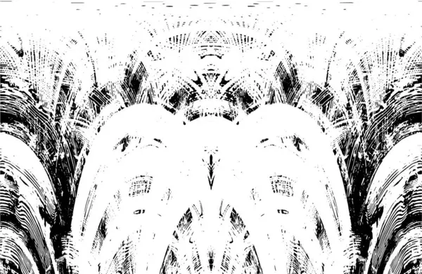 Soyut siyah-beyaz vektör arkaplanı. Tek renkli vintage yüzey           