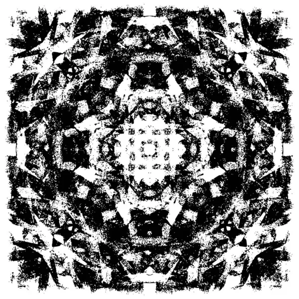 Soyut siyah-beyaz vektör arkaplanı. Tek renkli vintage yüzey           