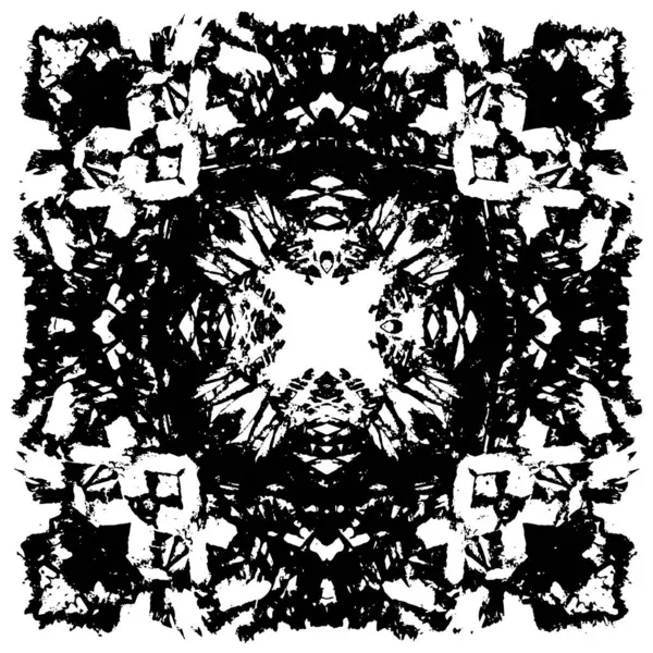 Soyut siyah-beyaz vektör arkaplanı. Tek renkli vintage yüzey           