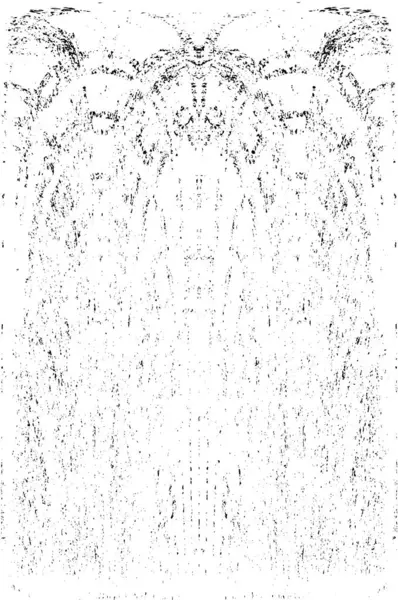 Grunge dikey olarak simetrik siyah beyaz doku. Tek renkli yıpranmış kaplama deseni. 