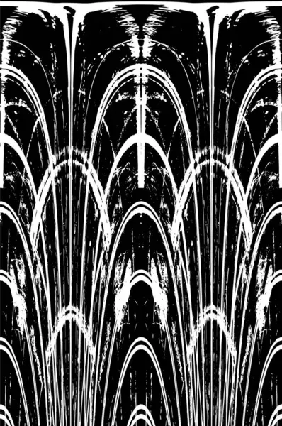 Grunge dikey olarak simetrik siyah beyaz doku. Tek renkli yıpranmış kaplama deseni. 