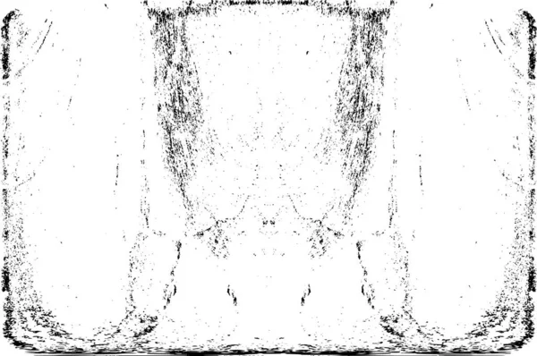 Grunge dikey olarak simetrik siyah beyaz doku. Tek renkli yıpranmış kaplama deseni. 