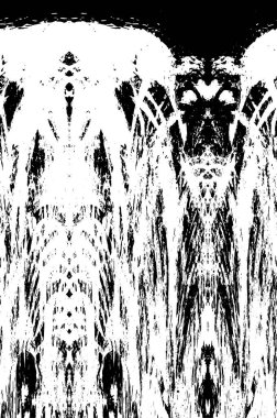 soyut siyah beyaz grunge desenli desen