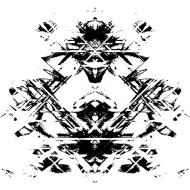 Gelecekçi soyut grunge geometrik modern desen 